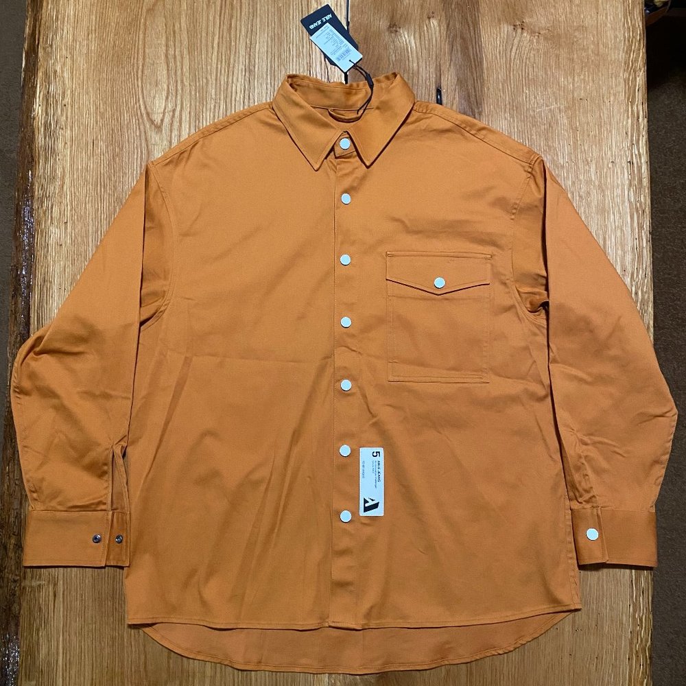 ABLE JEANS Snap front shirt jacket